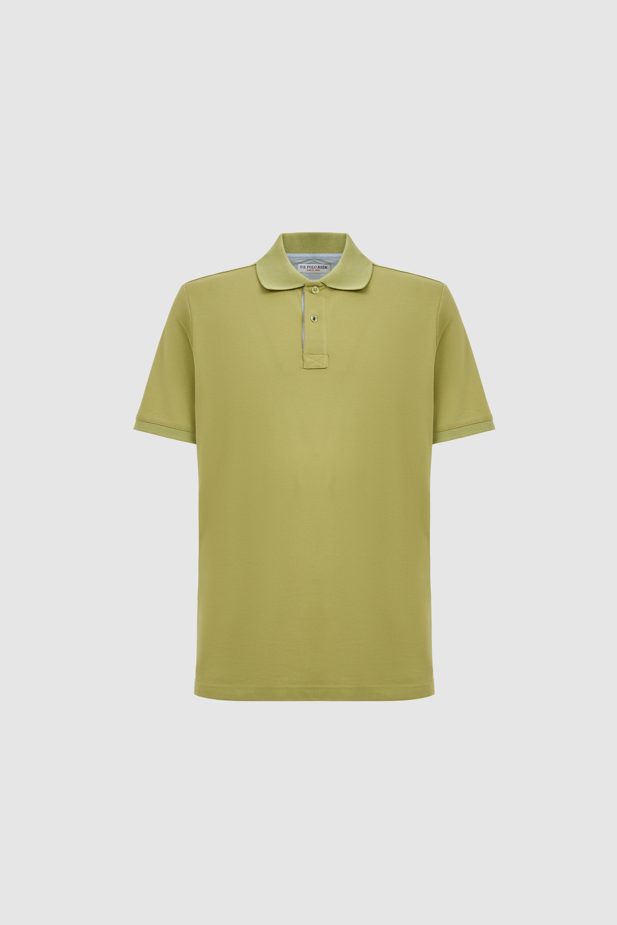 Erkek Yeşil Regular Fit Polo Yaka Basic Tişört - 50324937156