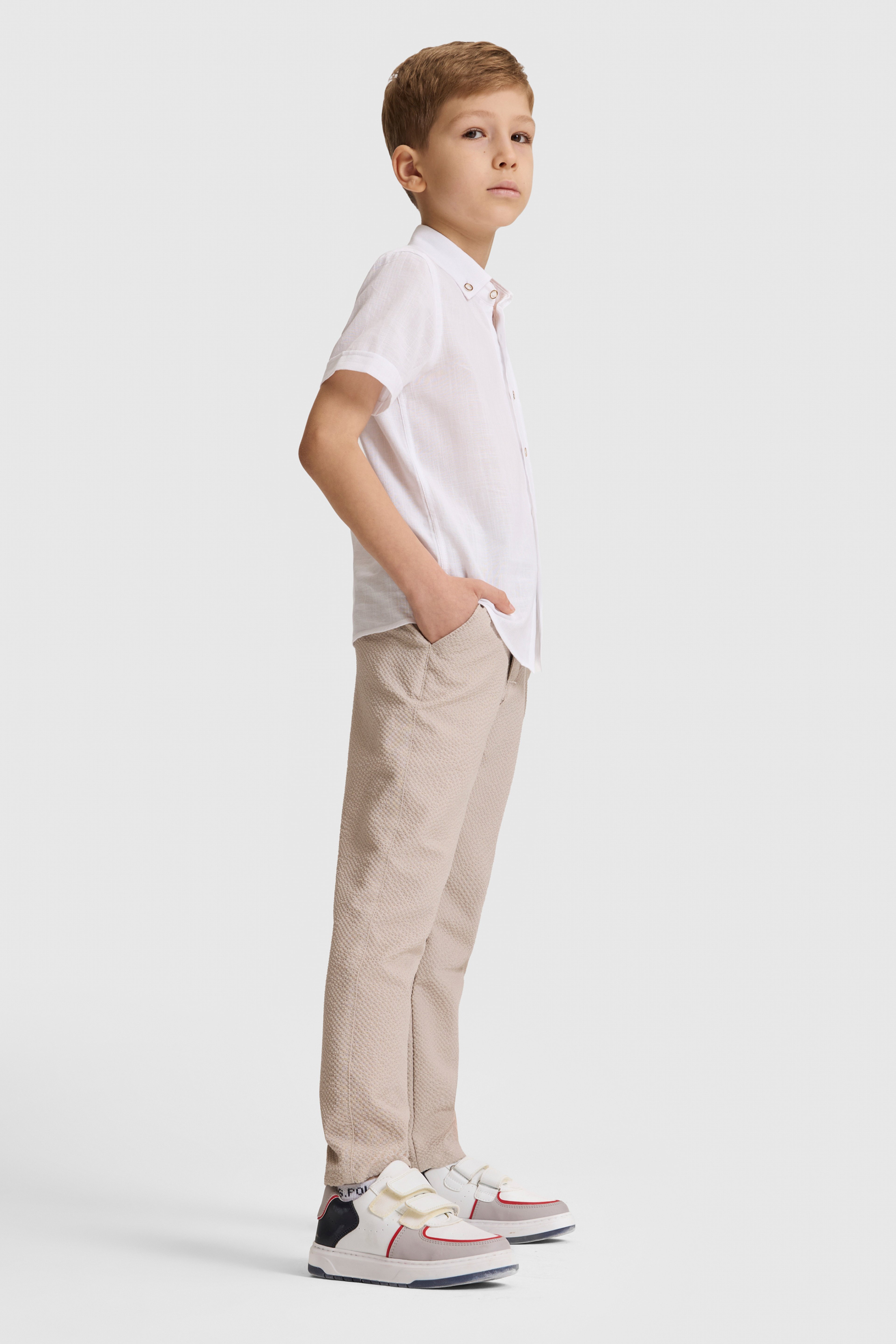Erkek Çocuk Taş Kanvas Pantolon - Image 3