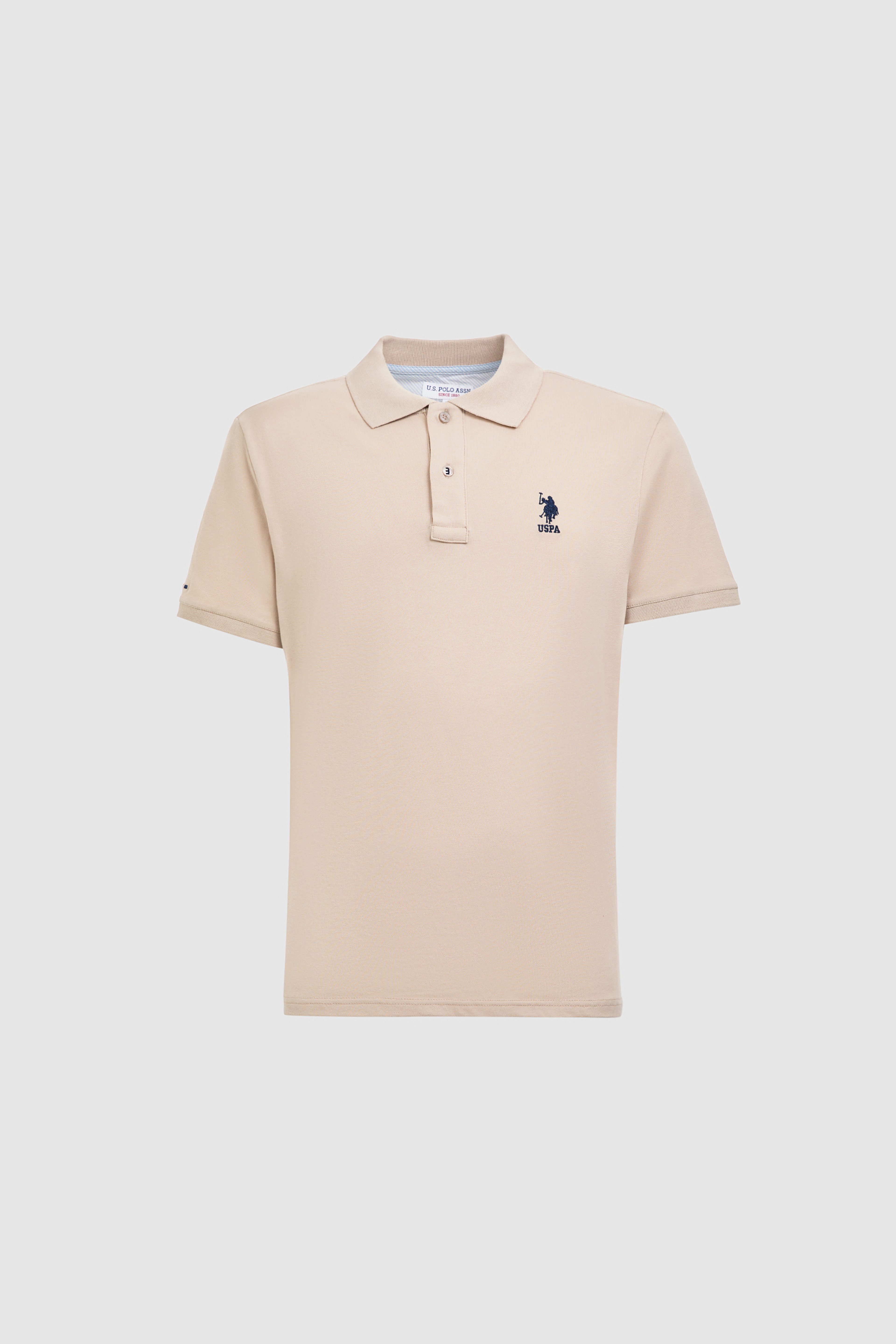Erkek Taş Slim Fit Polo Yaka Basic Tişört