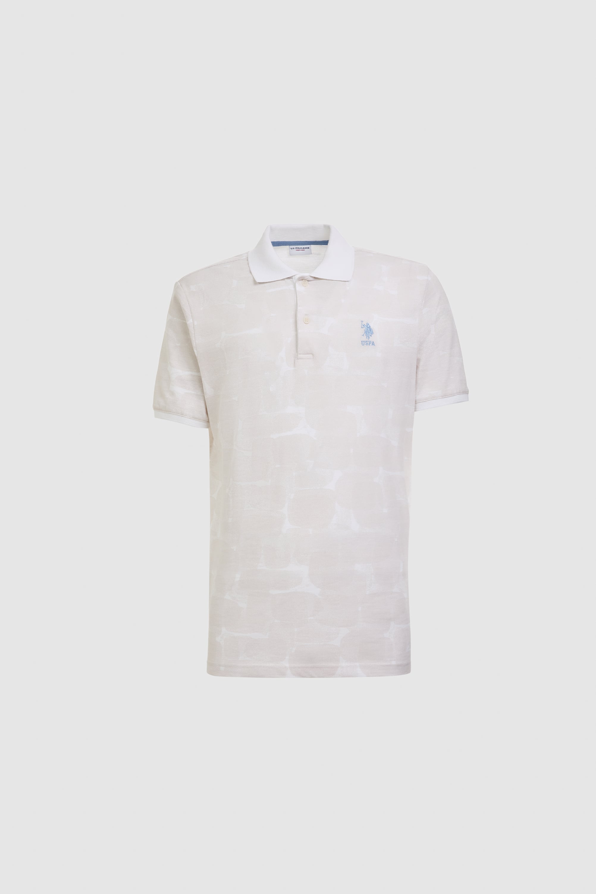 Erkek Açık Gri Regular Fit Polo Yaka Tişört - 50322376001