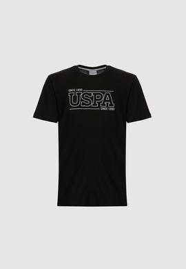 Erkek Siyah Regular Fit Bisiklet Yaka Tişört - 50322421031