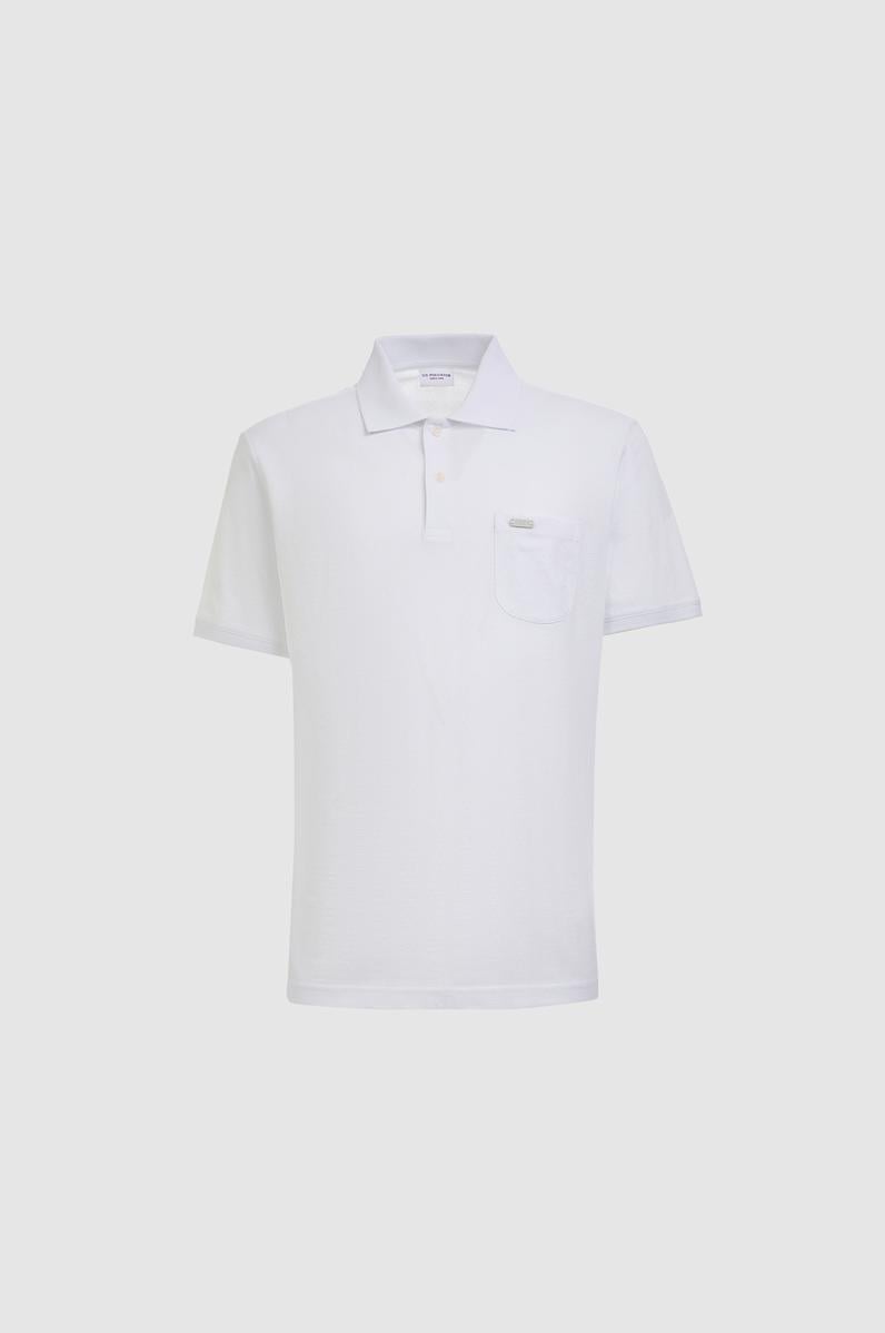 Erkek Beyaz Regular Fit Polo Yaka Tişört
