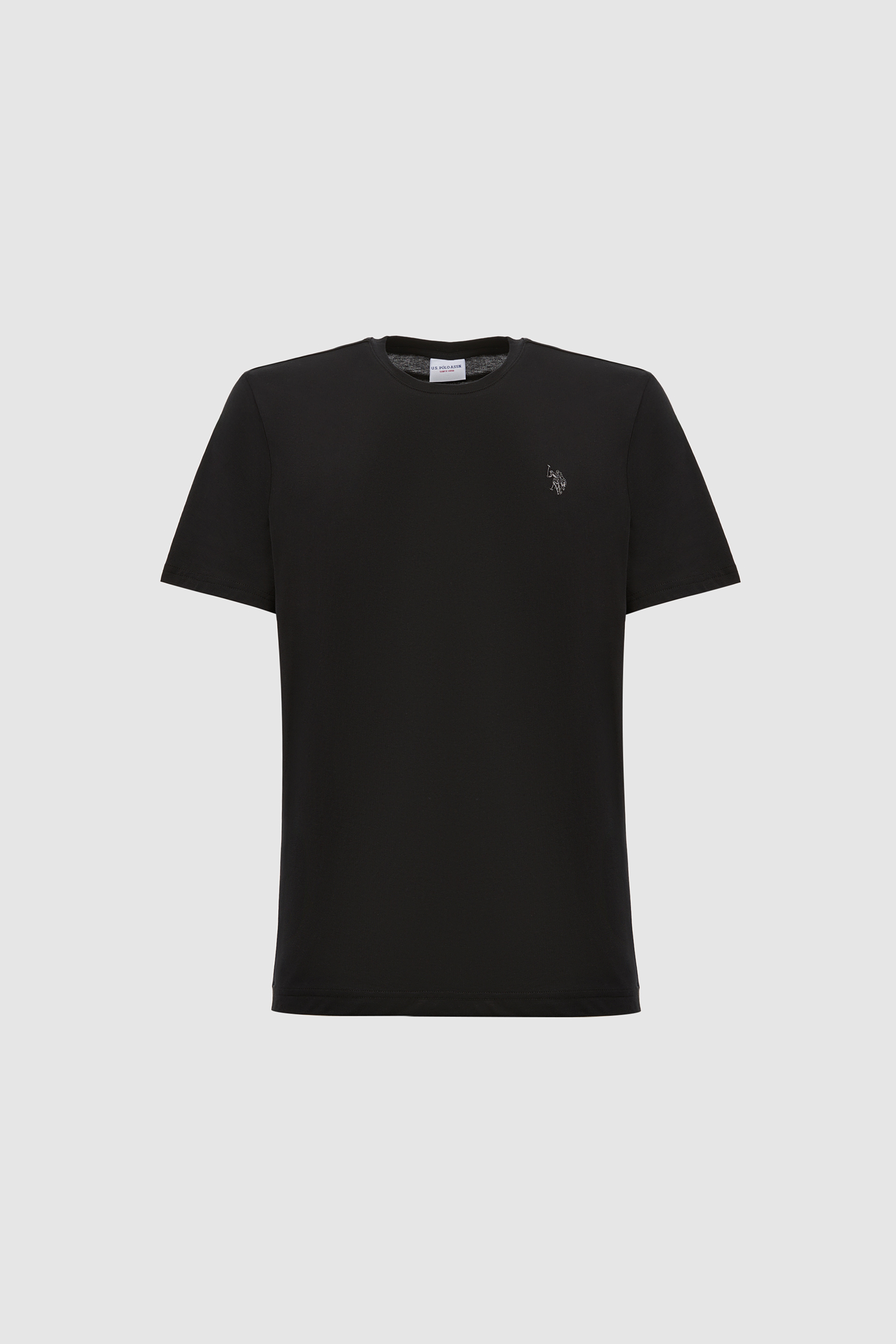 Erkek Siyah Regular Fit Bisiklet Yaka Basic Tişört - Image 7