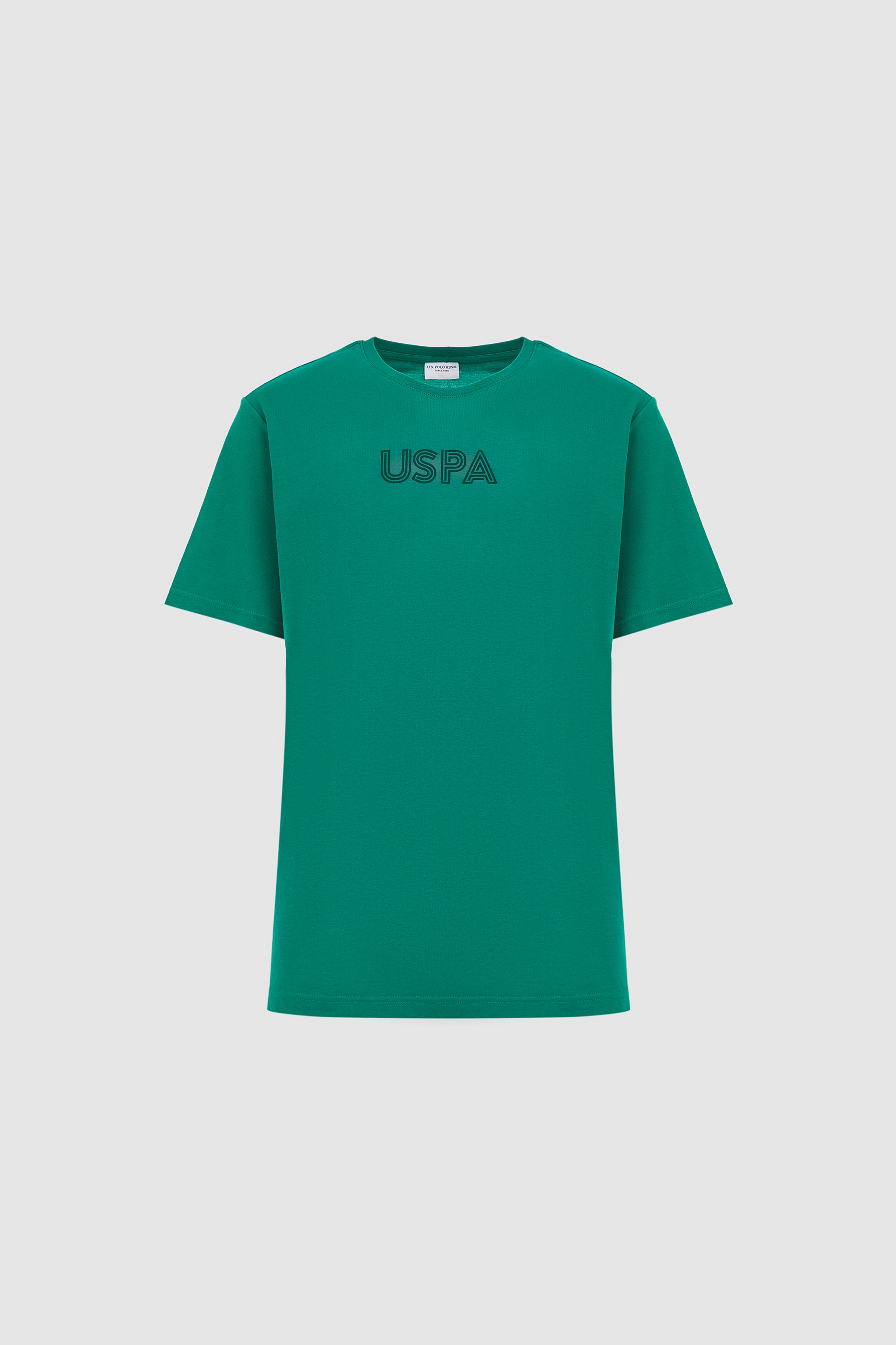 Erkek Koyu Yeşil Regular Fit Bisiklet Yaka Basic Tişört - Image 7