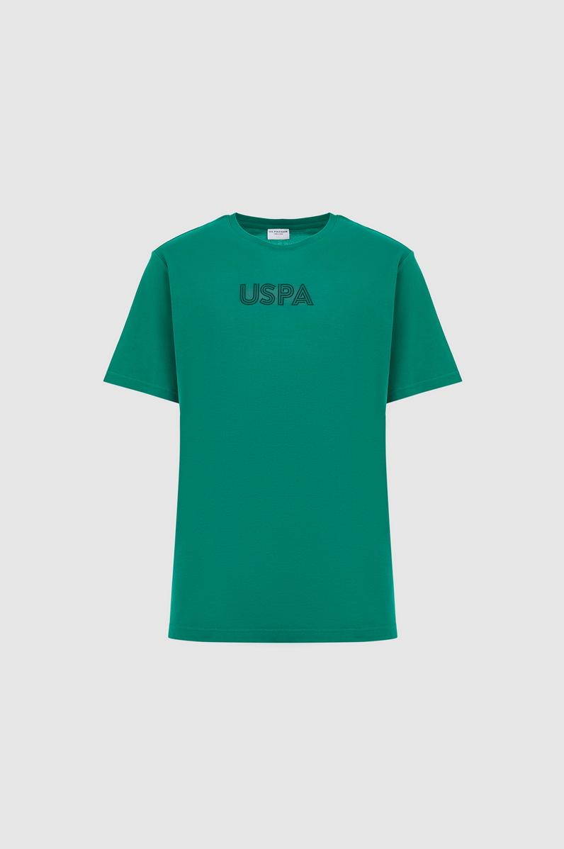 Erkek Koyu Yeşil Regular Fit Bisiklet Yaka Basic Tişört