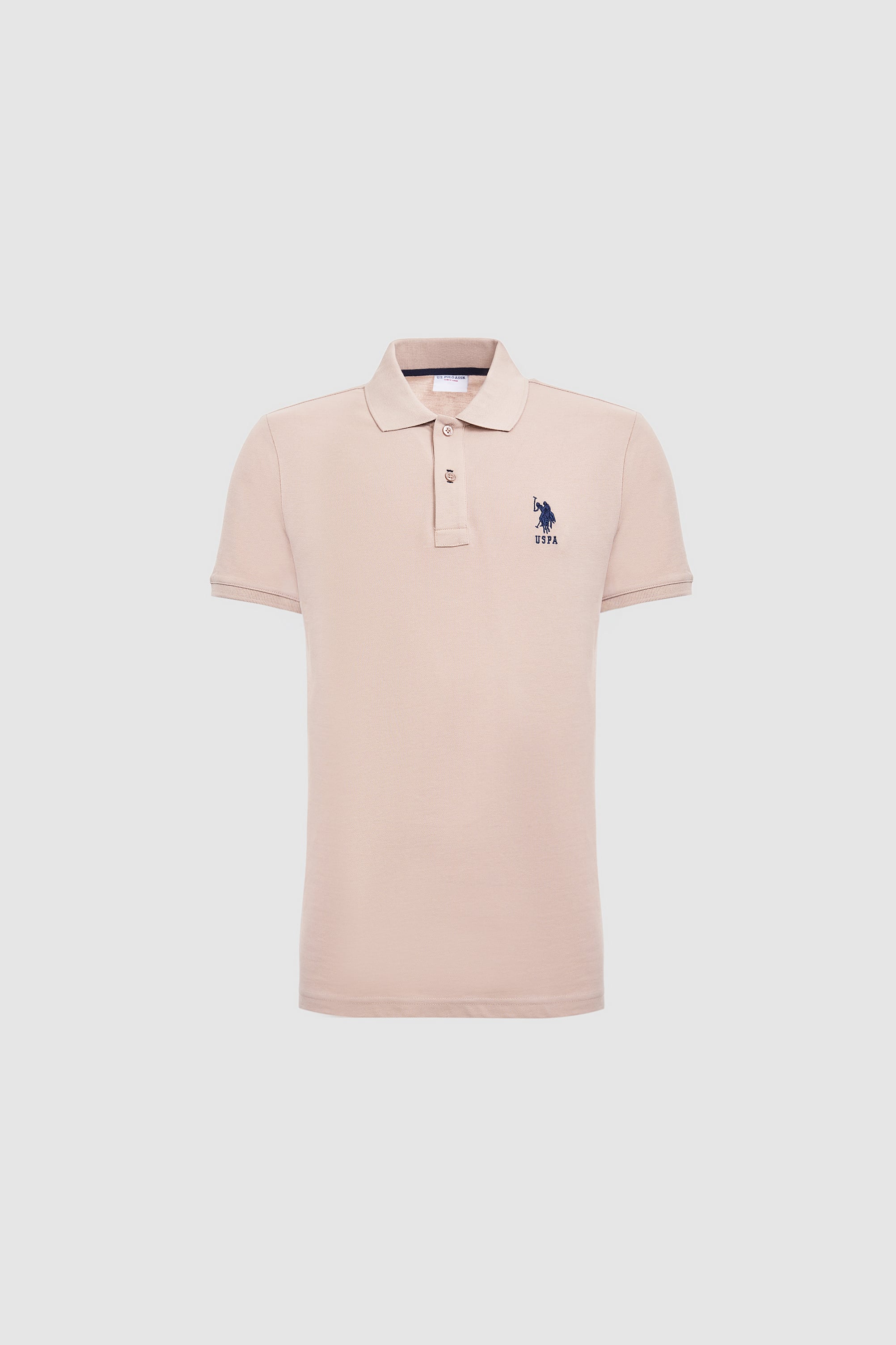 Erkek Taş Slim Fit Polo Yaka Basic Tişört - Image 7