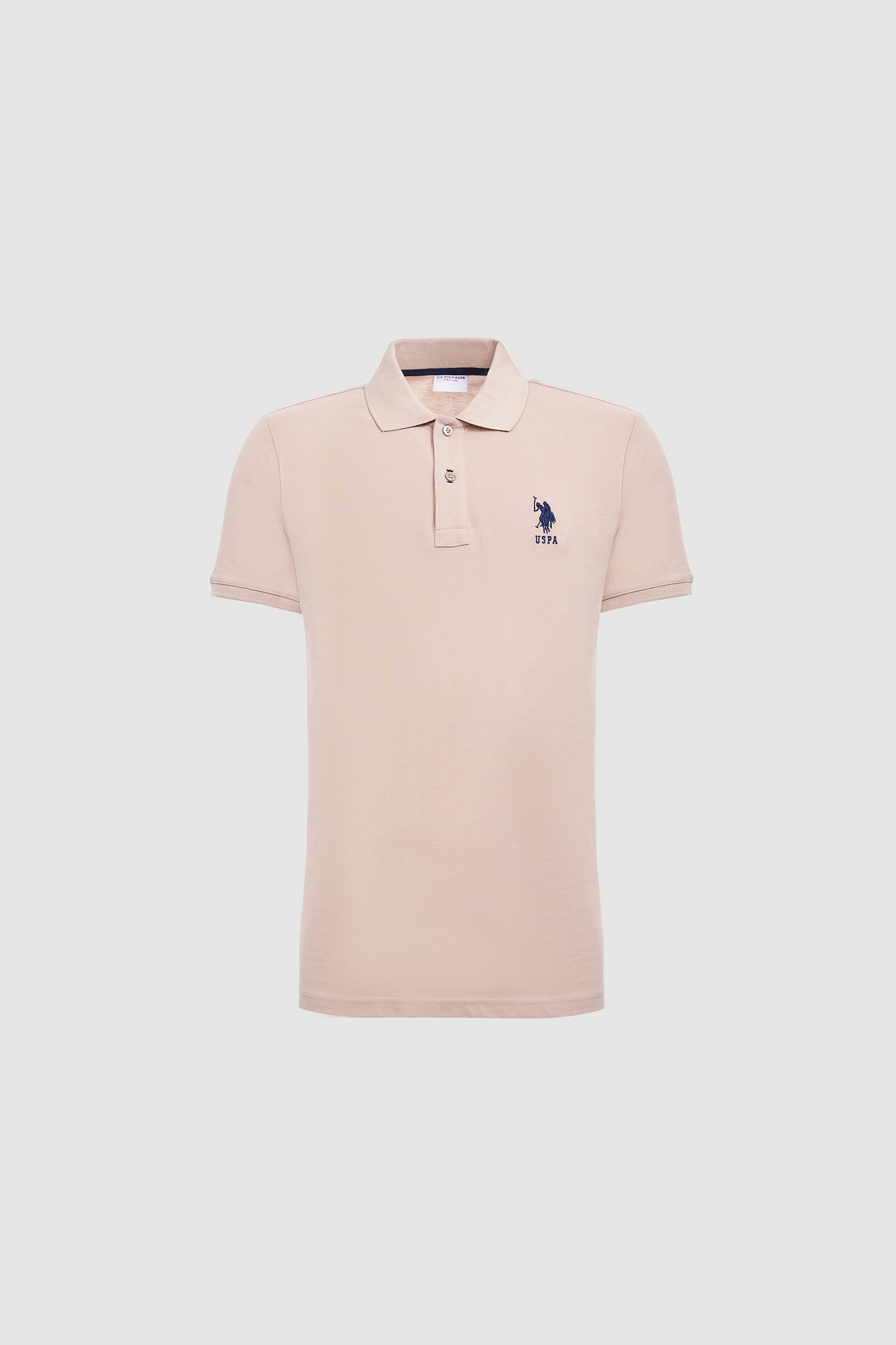 Erkek Taş Slim Fit Polo Yaka Basic Tişört