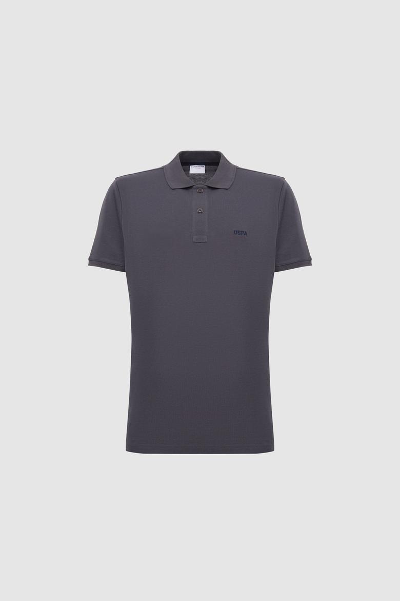Erkek Antrasit Regular Fit Polo Yaka Basic Tişört - 50326963011