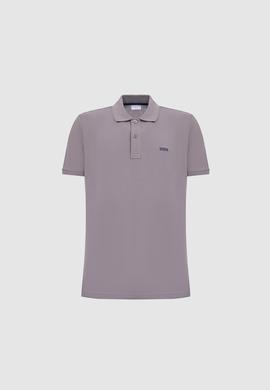Erkek Gri Regular Fit Polo Yaka Basic Tişört - 50326963044