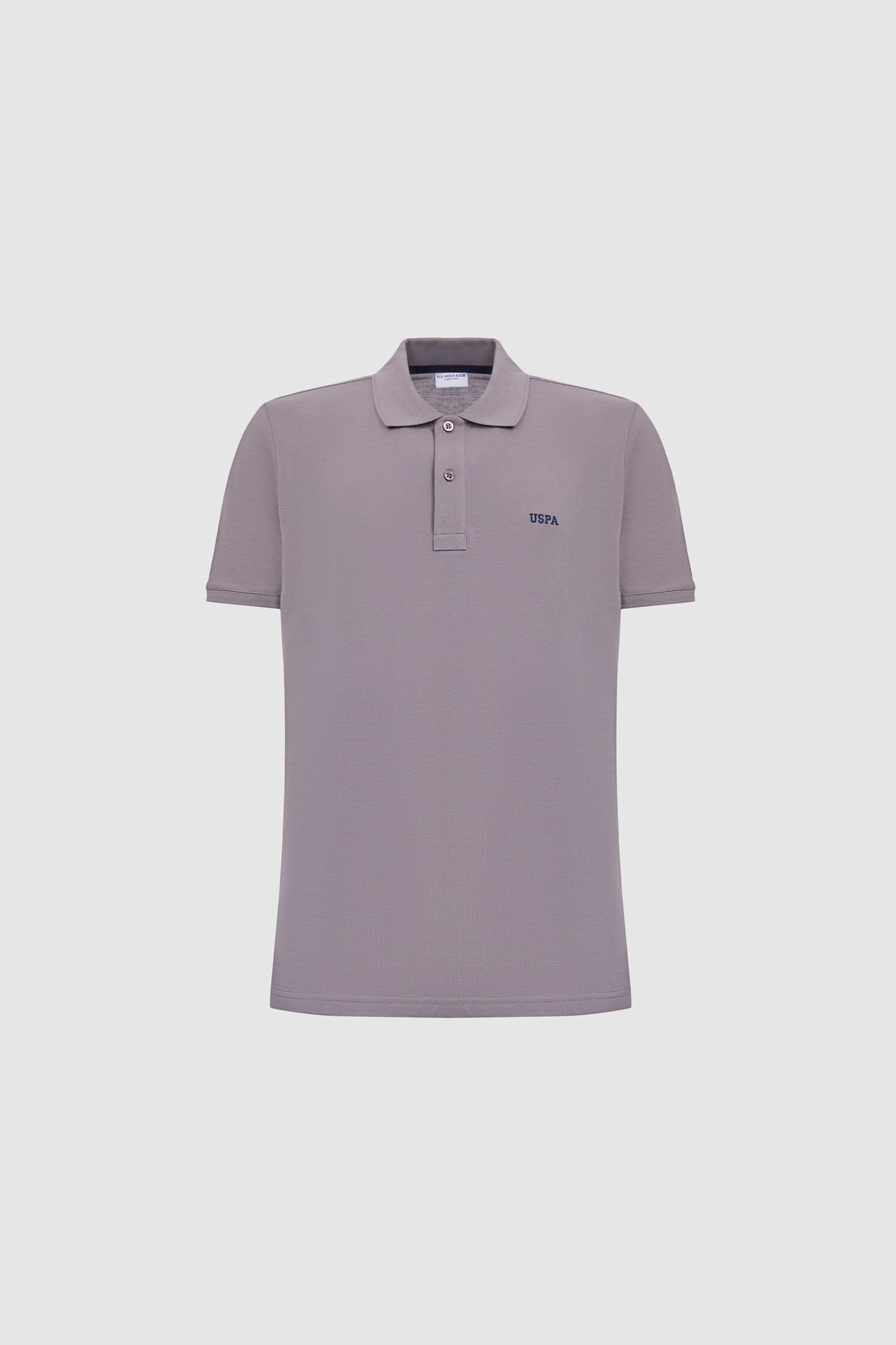Erkek Gri Regular Fit Polo Yaka Basic Tişört - Image 7