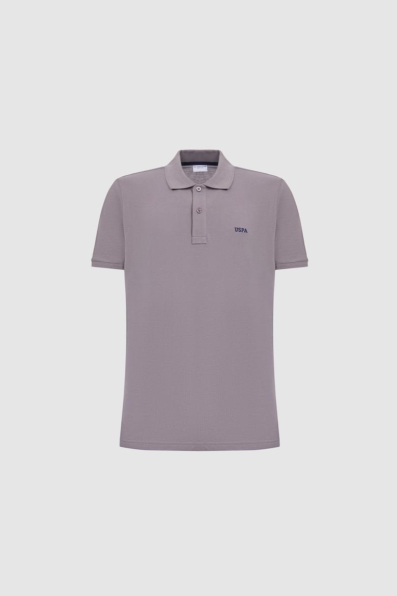 Erkek Gri Regular Fit Polo Yaka Basic Tişört - 50326963044
