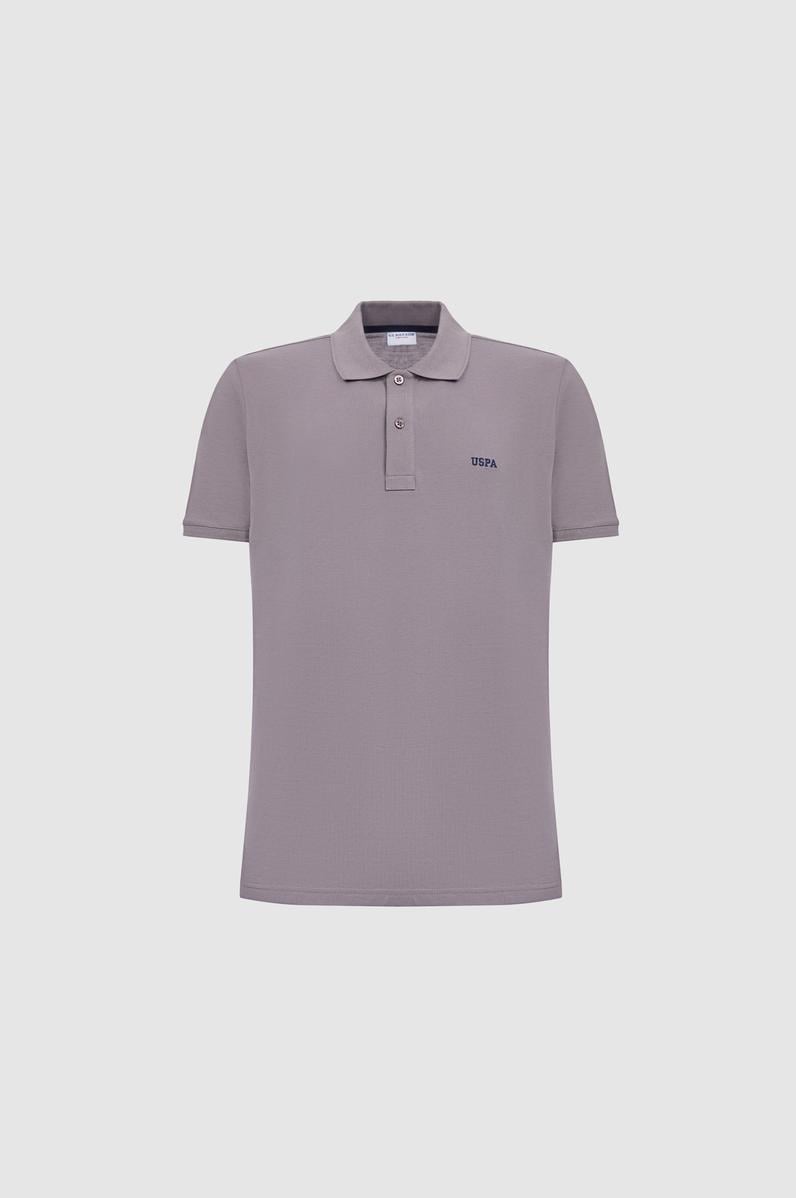 Erkek Gri Regular Fit Polo Yaka Basic Tişört
