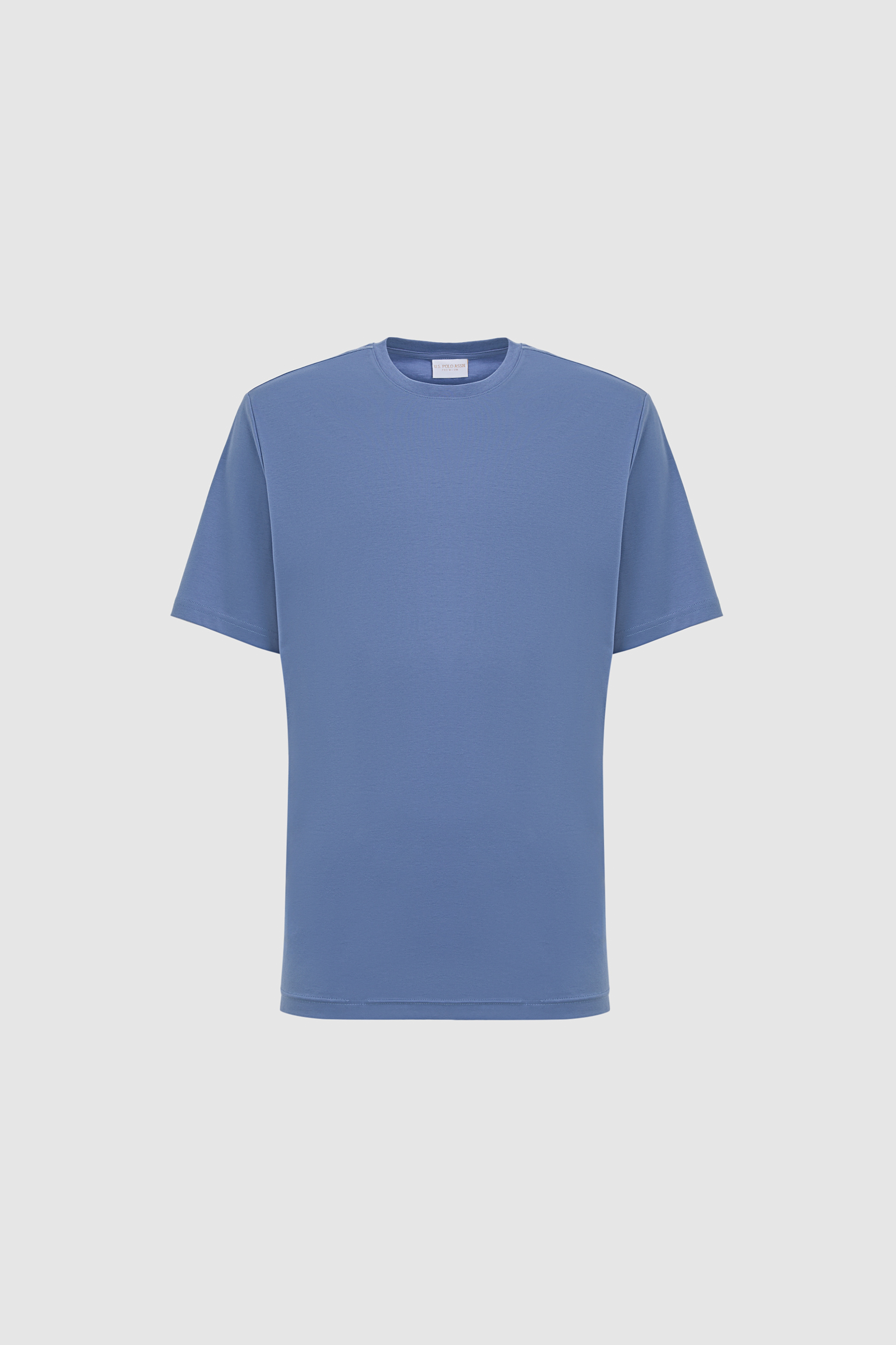 Erkek İndigoRegular Fit Bisiklet Yaka Basic Tişört - Image 7