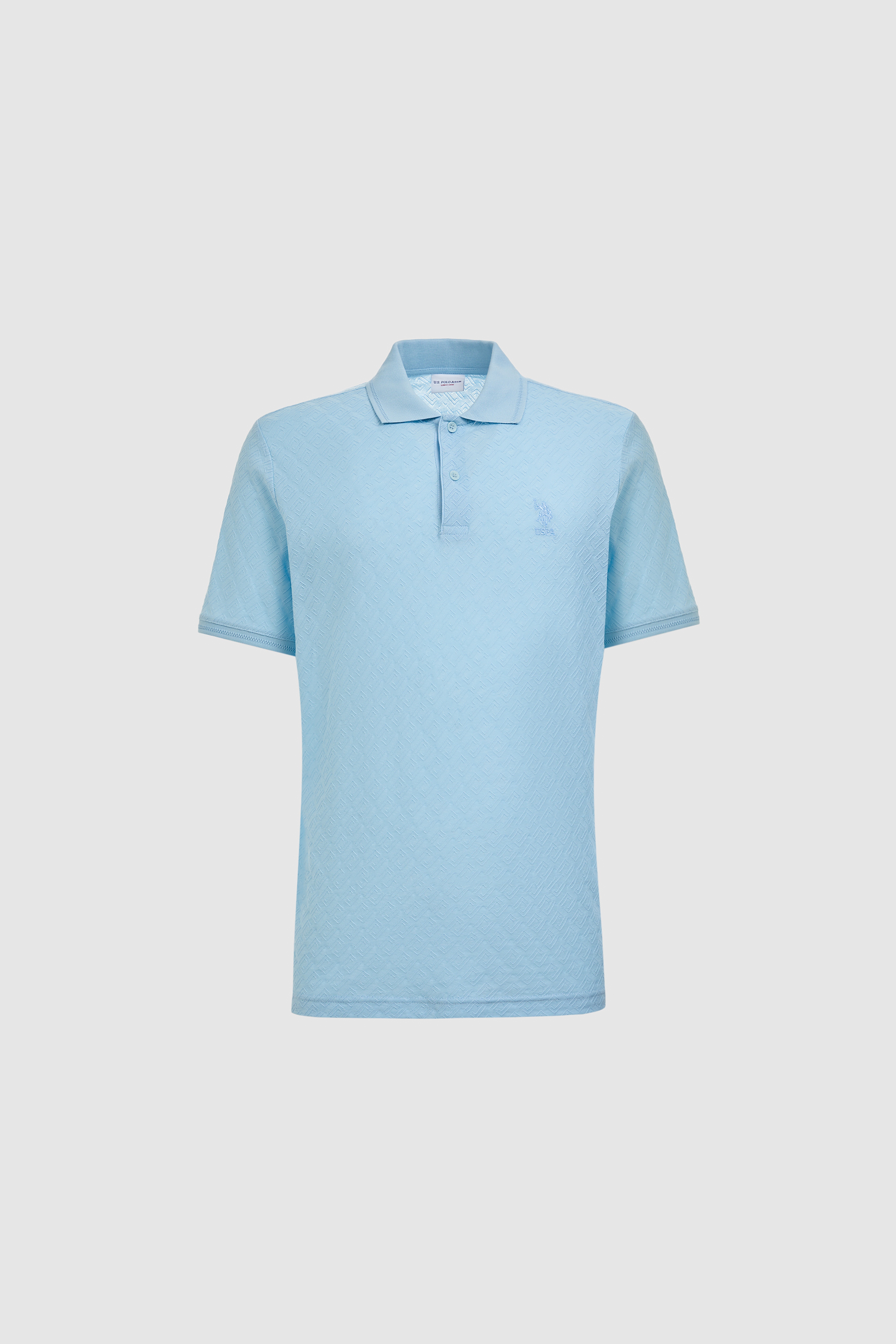 Erkek Mavi Regular Fit Polo Yaka Tişört