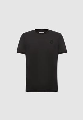 Erkek Siyah Regular Fit Bisiklet Yaka Tişört - 50325306006