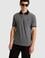 Erkek Antrasit Melanj Regular Fit Polo Yaka Basic Tişört