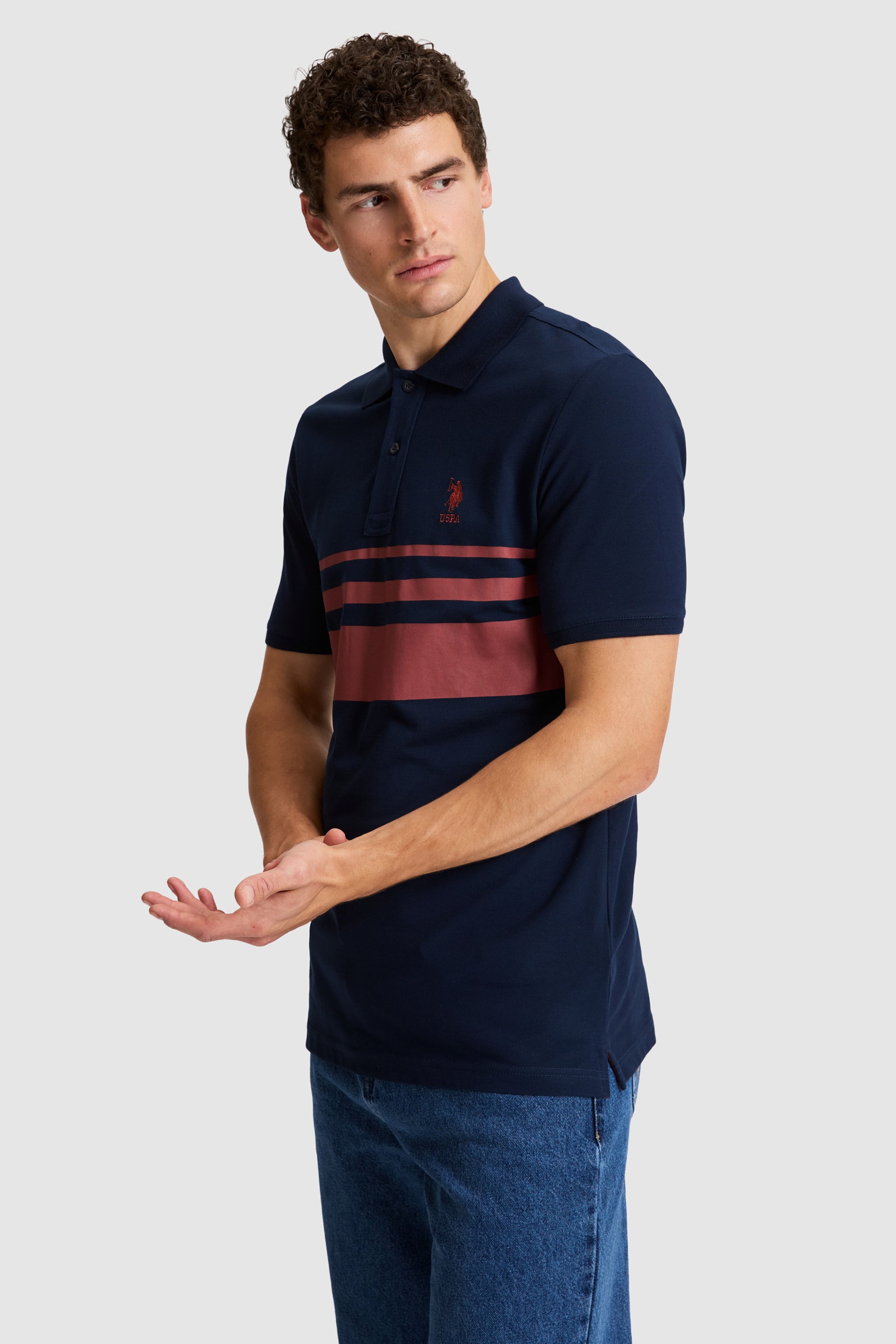 Erkek Lacivert Regular Fit Polo Yaka Tişört - 50326995023
