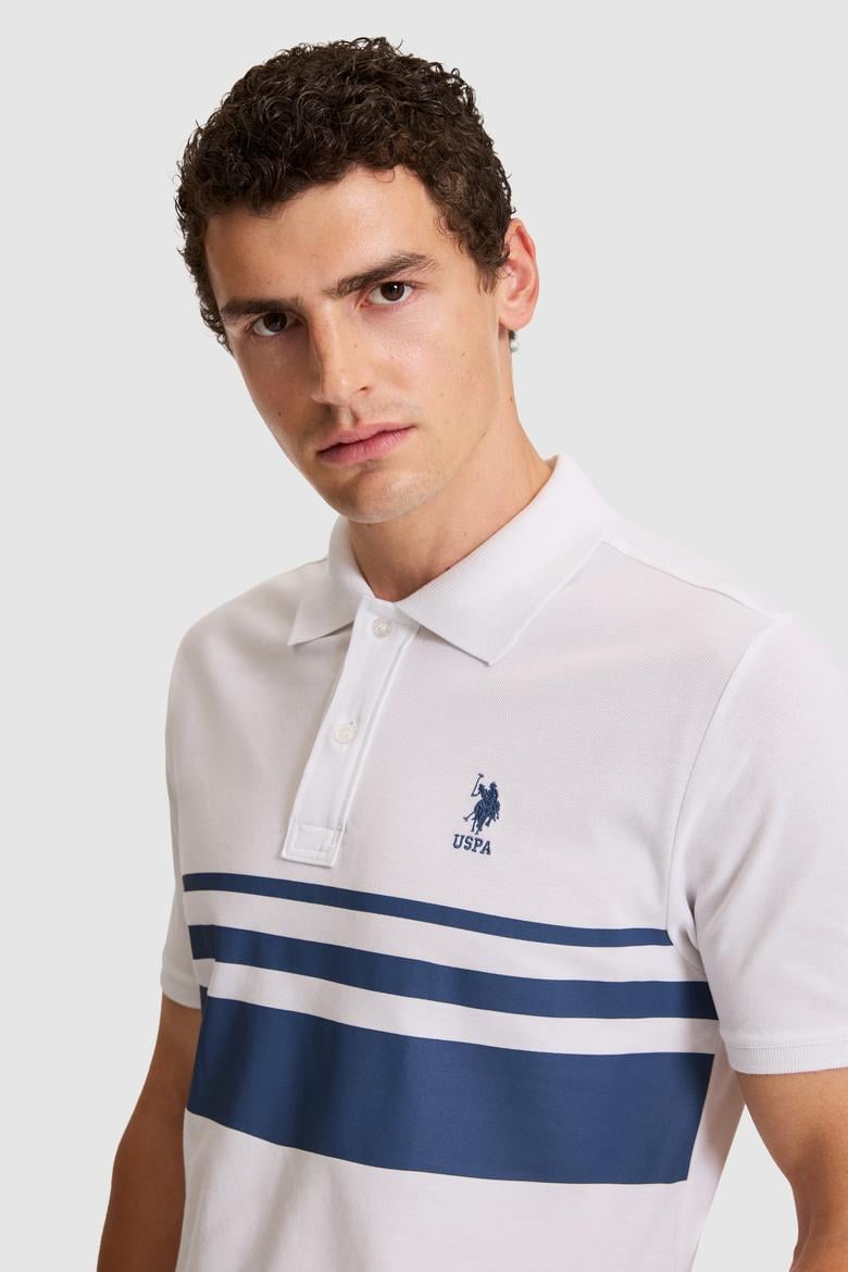 Erkek Beyaz Regular Fit Polo Yaka Tişört - 50326995012