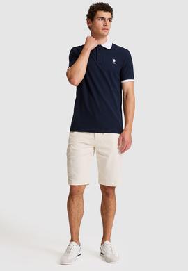 Erkek Lacivert Regular Fit Polo Yaka Basic Tişört - 50326978038