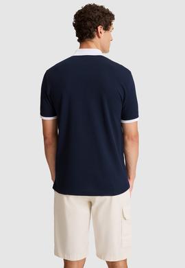 Erkek Lacivert Regular Fit Polo Yaka Basic Tişört - 50326978038