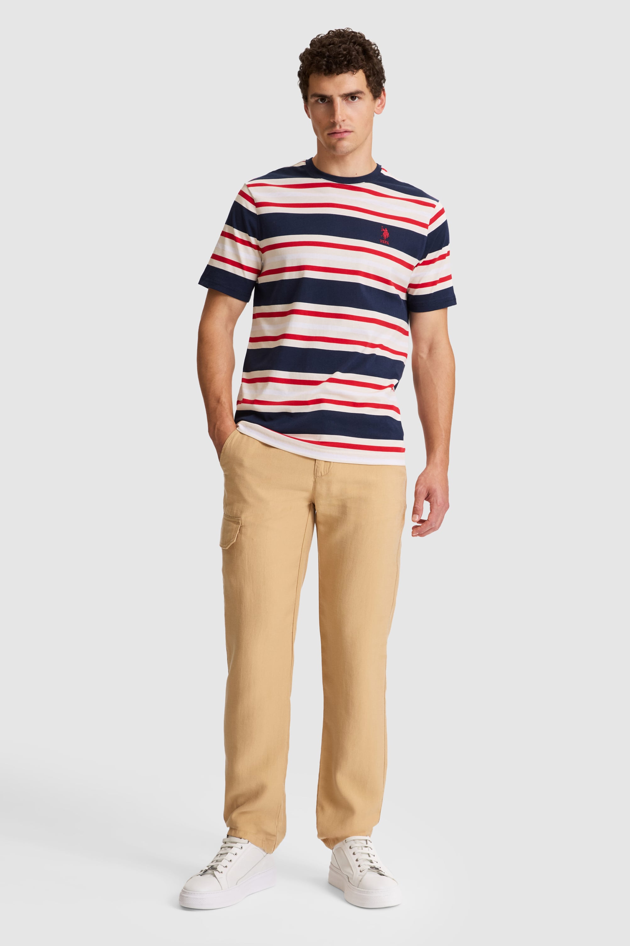 Erkek Lacivert Regular Fit Bisiklet Yaka Tişört - 50326971008