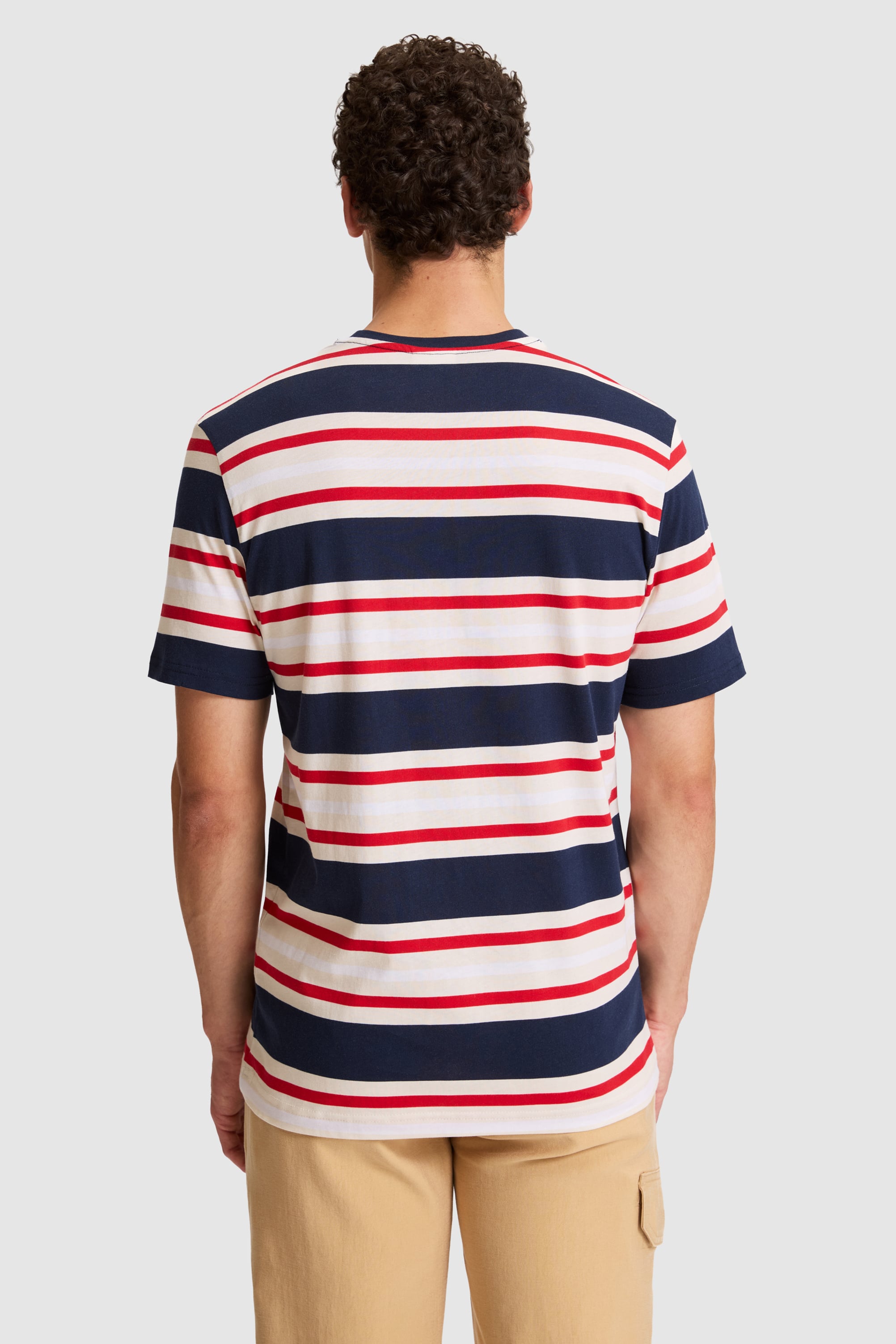 Erkek Lacivert Regular Fit Bisiklet Yaka Tişört - 50326971008