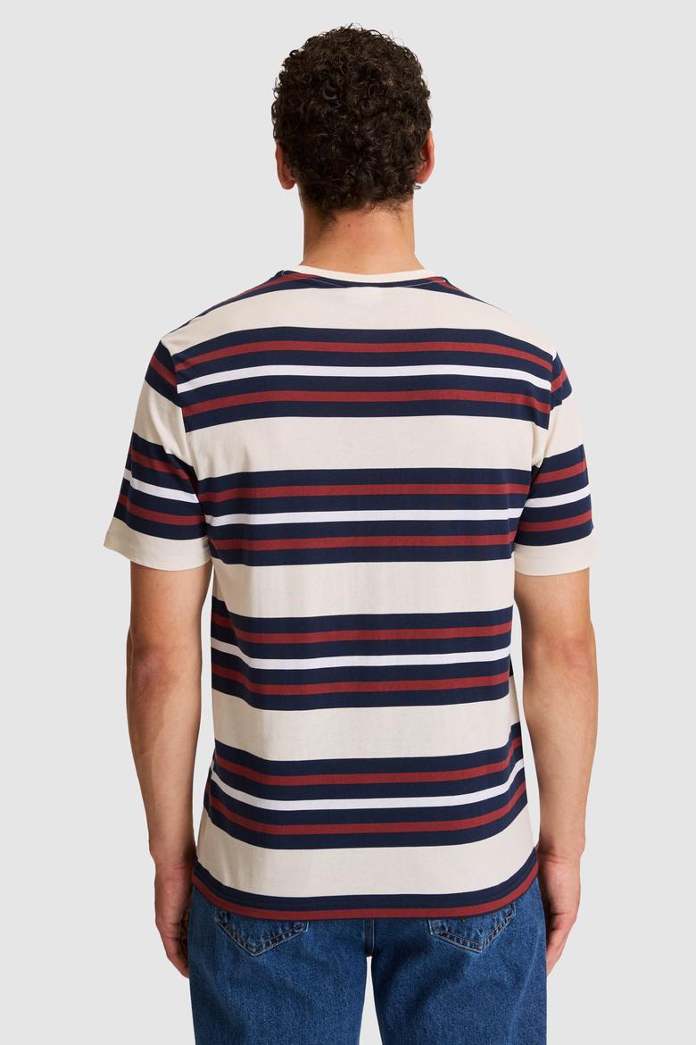 Erkek Krem Regular Fit Bisiklet Yaka Tişört - 50326971021