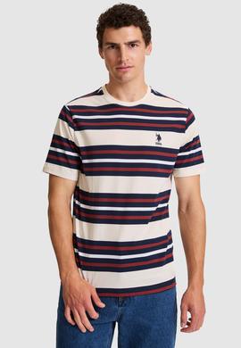 Erkek Krem Regular Fit Bisiklet Yaka Tişört - 50326971021