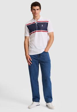 Erkek Beyaz Regular Fit Polo Yaka Tişört - 50326938001