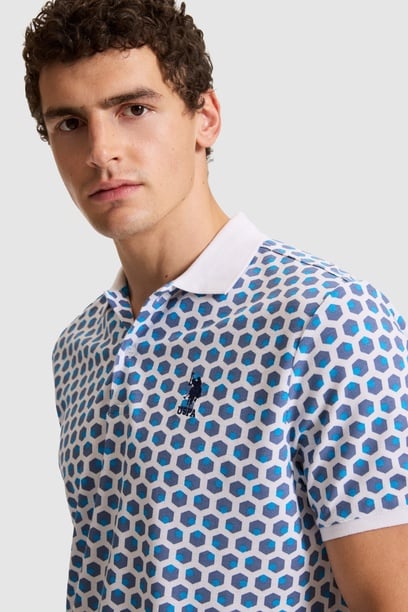 Erkek Beyaz Regular Fit Polo Yaka Tişört
