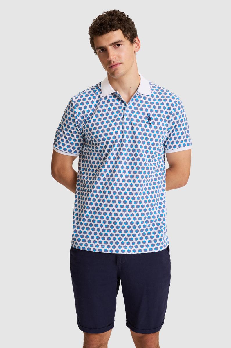 Erkek Beyaz Regular Fit Polo Yaka Tişört