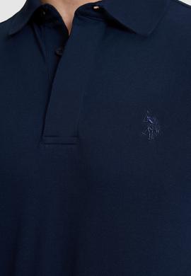 Erkek Lacivert Slim Fit Polo Yaka Basic Tişört - 50327003047