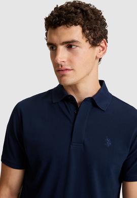 Erkek Lacivert Slim Fit Polo Yaka Basic Tişört - 50327003047