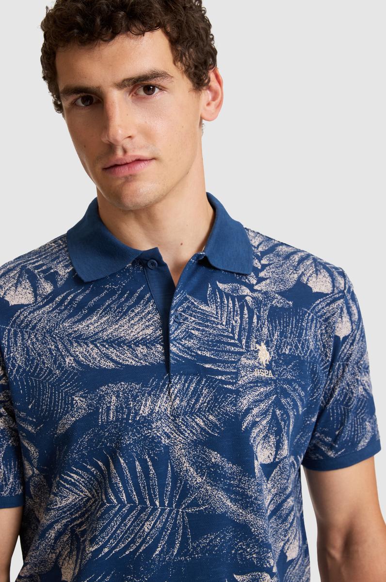 Erkek Açık Lacivert Regular Fit Polo Yaka Tişört