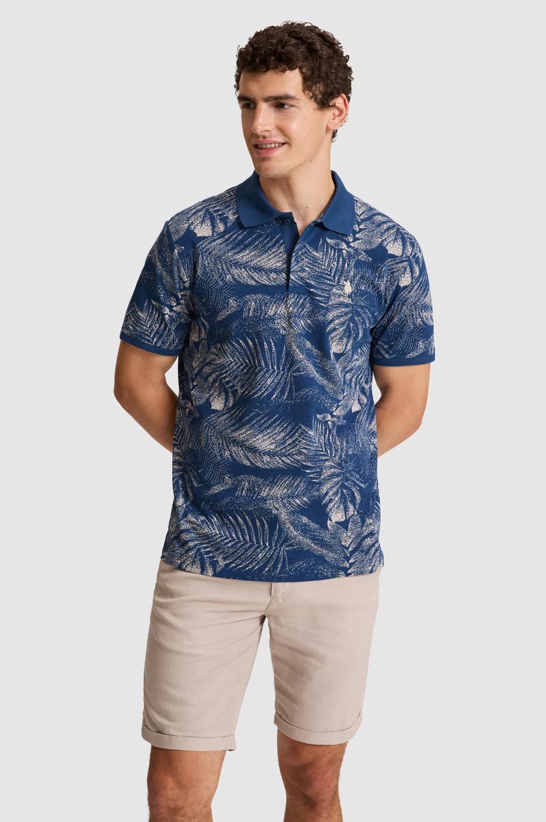 Erkek Açık Lacivert Regular Fit Polo Yaka Tişört