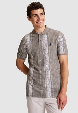 Erkek Gri Regular Fit Polo Yaka Tişört - 50322377009