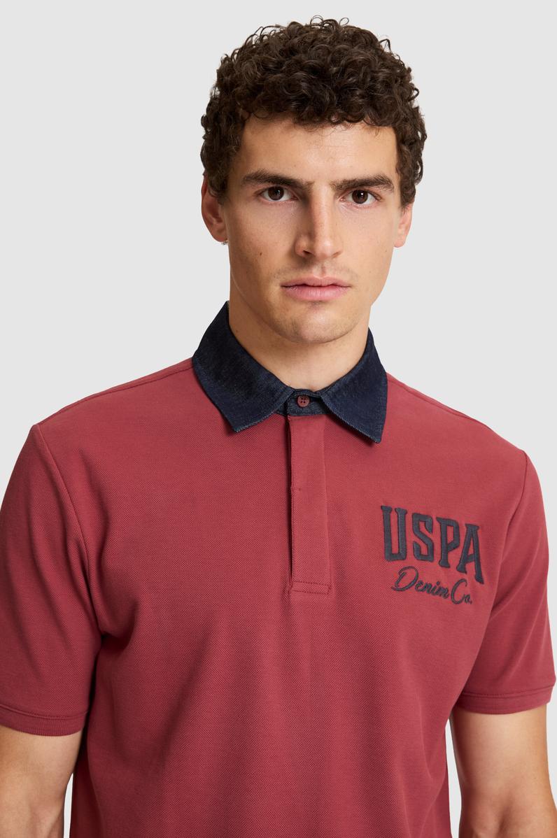Erkek Vişne Regular Fit Polo Yaka Tişört
