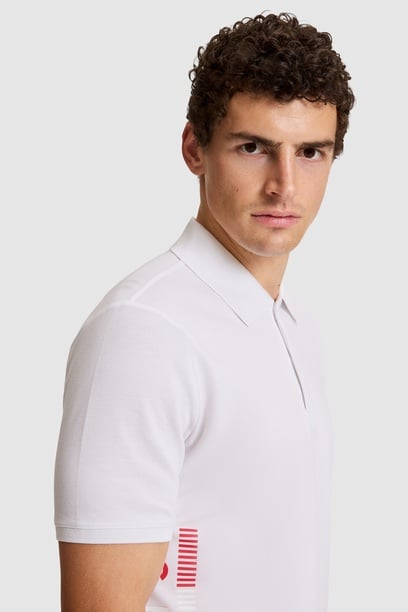 Erkek Beyaz Regular Fit Polo Yaka Tişört