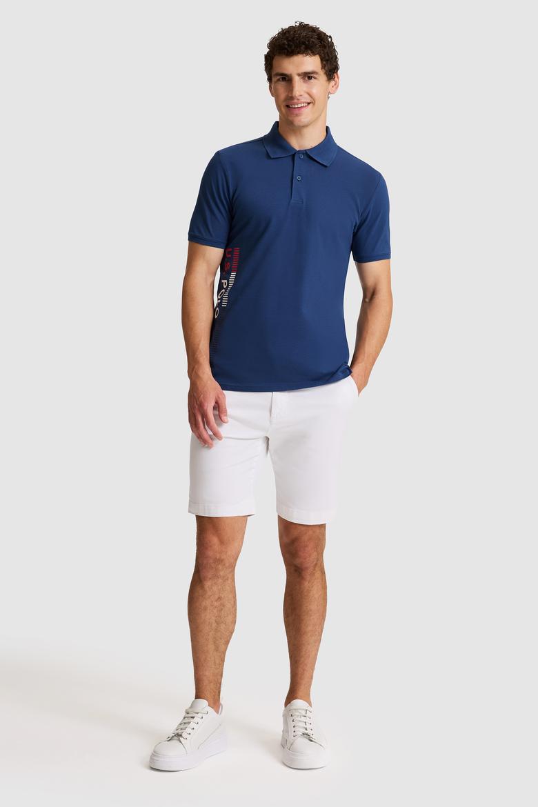 Erkek Açık Lacivert Regular Fit Polo Yaka Tişört - 50322515019
