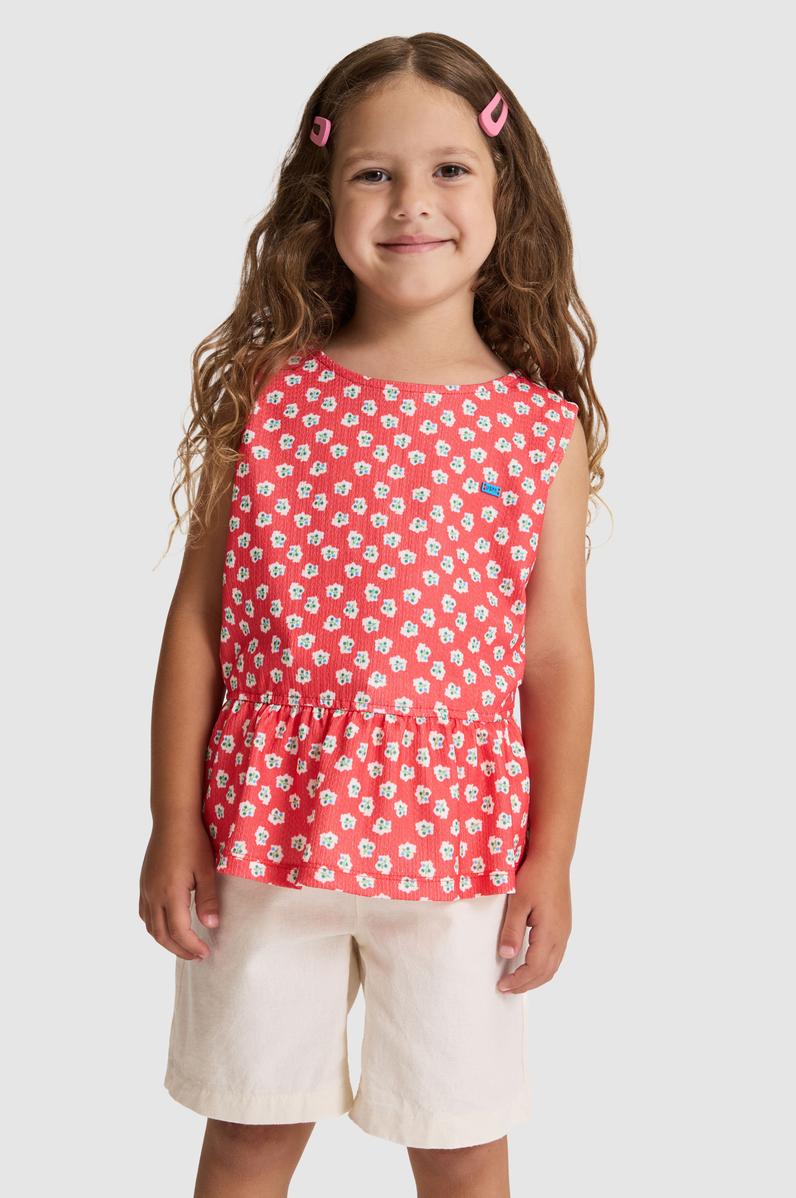 Kız Çocuk Kırmızı Tişört