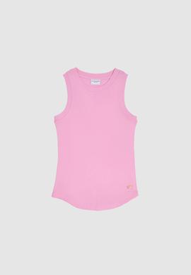 Kadın Pembe Bisiklet Yaka Basic Tişört - 50321799071
