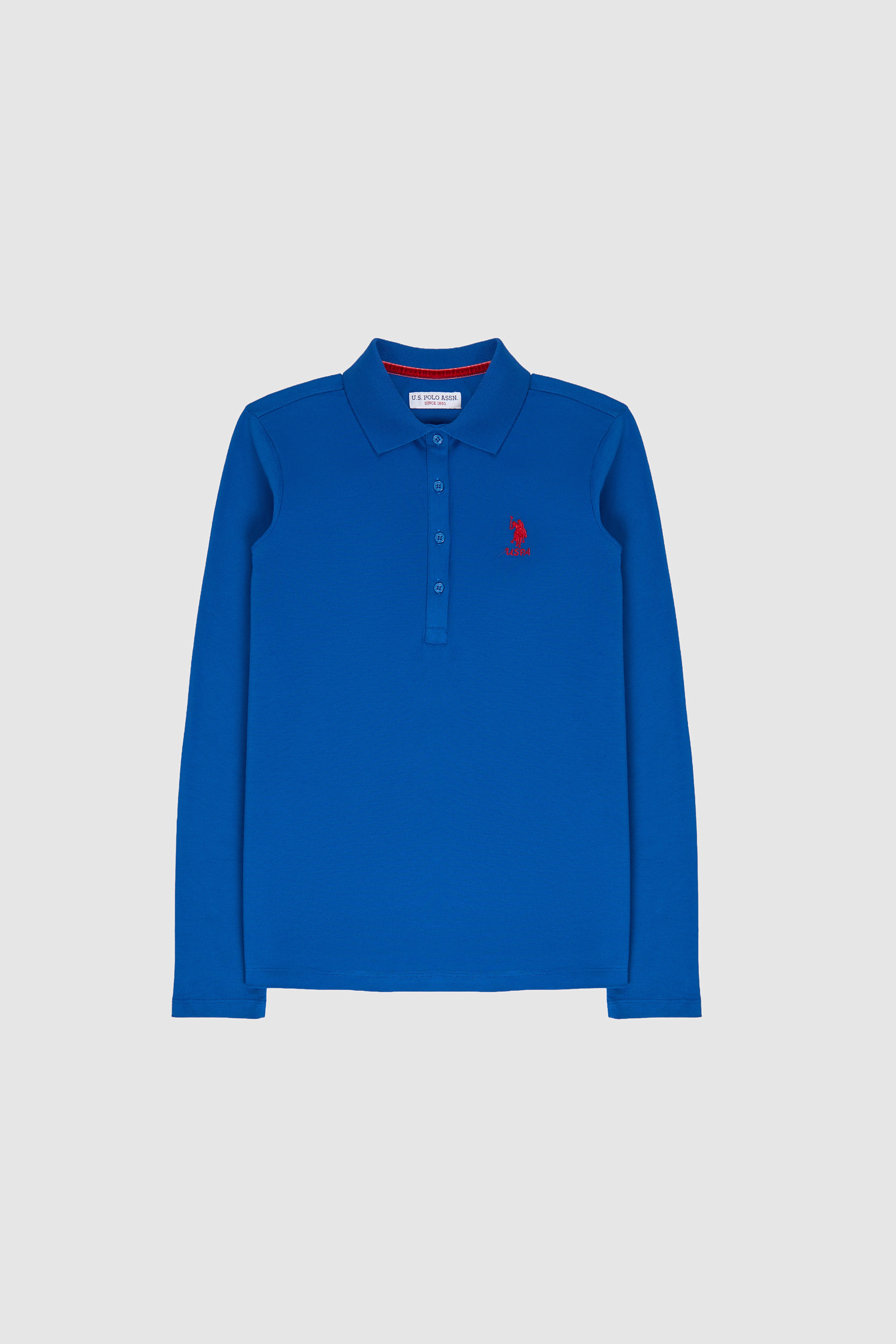 Kadın Saks Basic Polo Yaka Sweatshirt