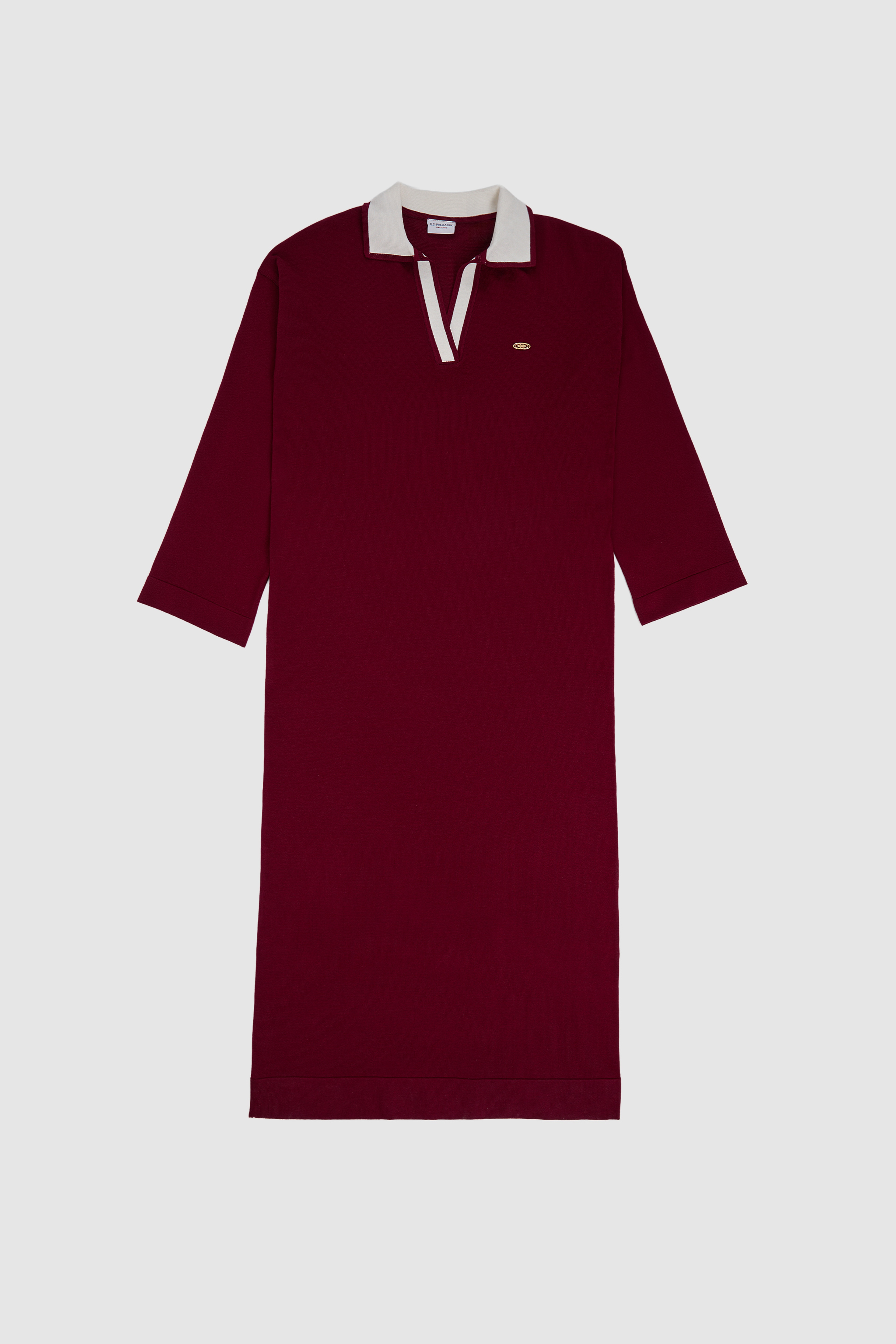 Kadın Bordo Triko Elbise - Image 7