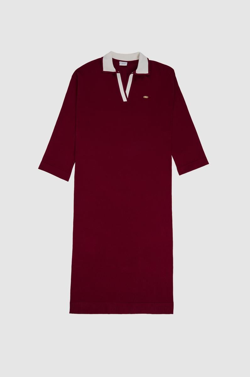 Kadın Bordo Triko Elbise