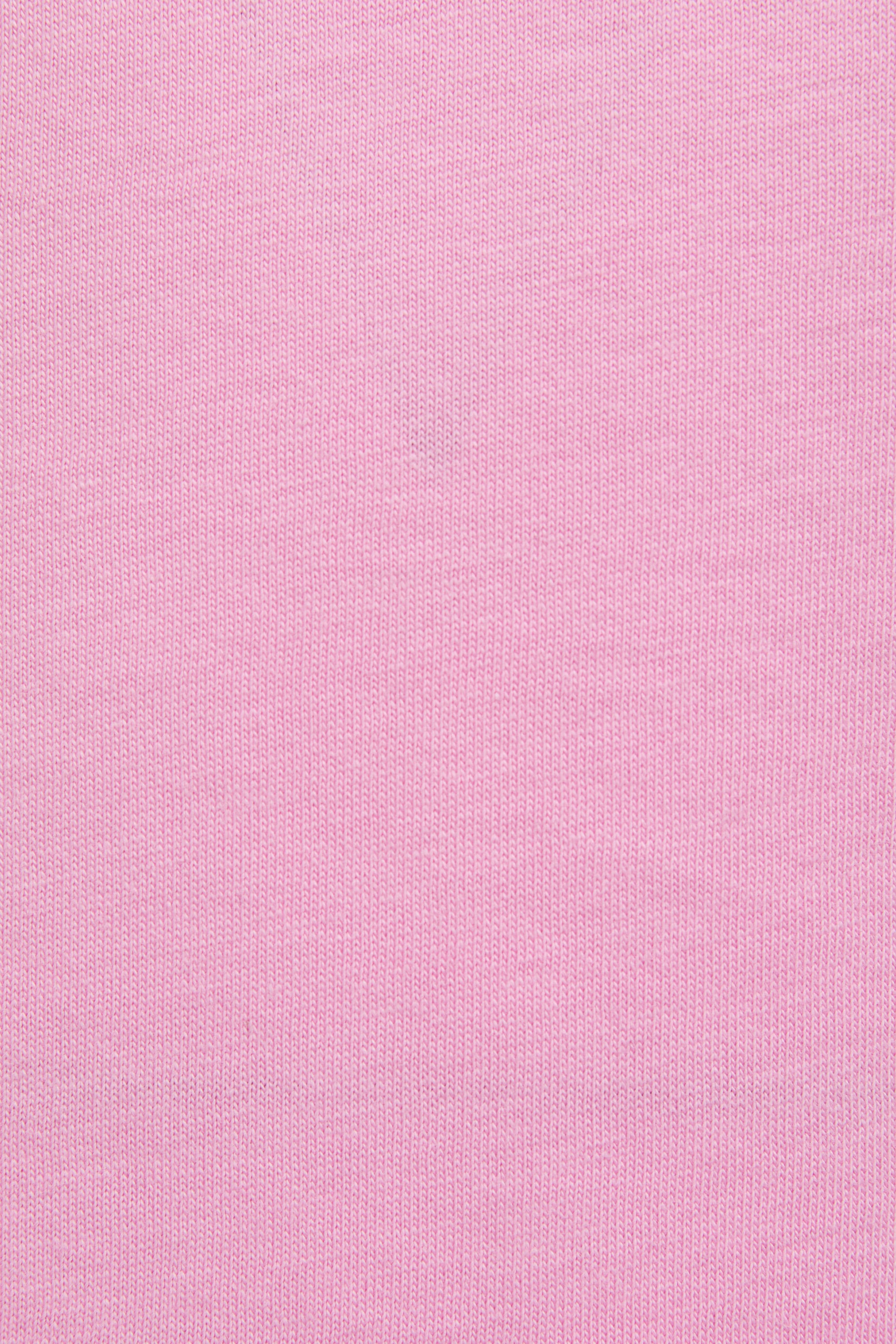 Kız Çocuk Bisiklet Yaka Pembe Basic Tişört - 50325631077