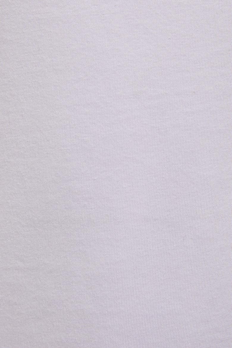 Kız Çocuk Bisiklet Yaka Lila Basic Tişört - 50325631046