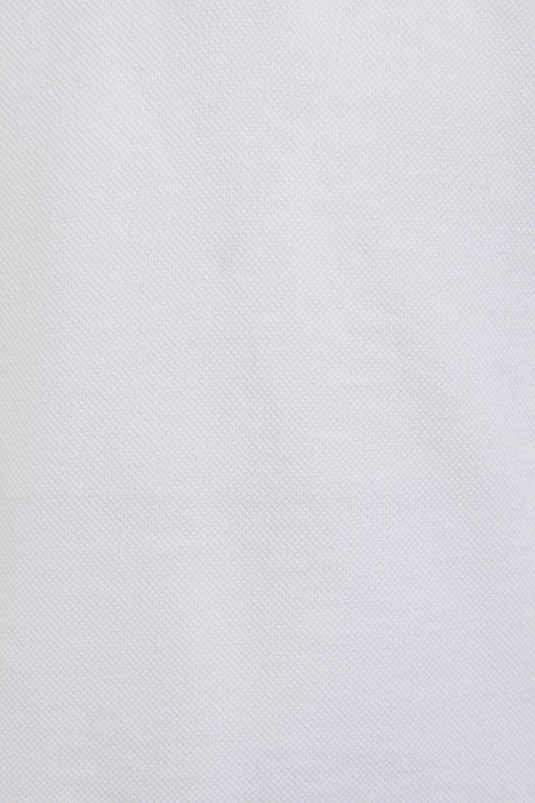 Kız Çocuk Polo Yaka Beyaz Basic Tişört - 50328218028