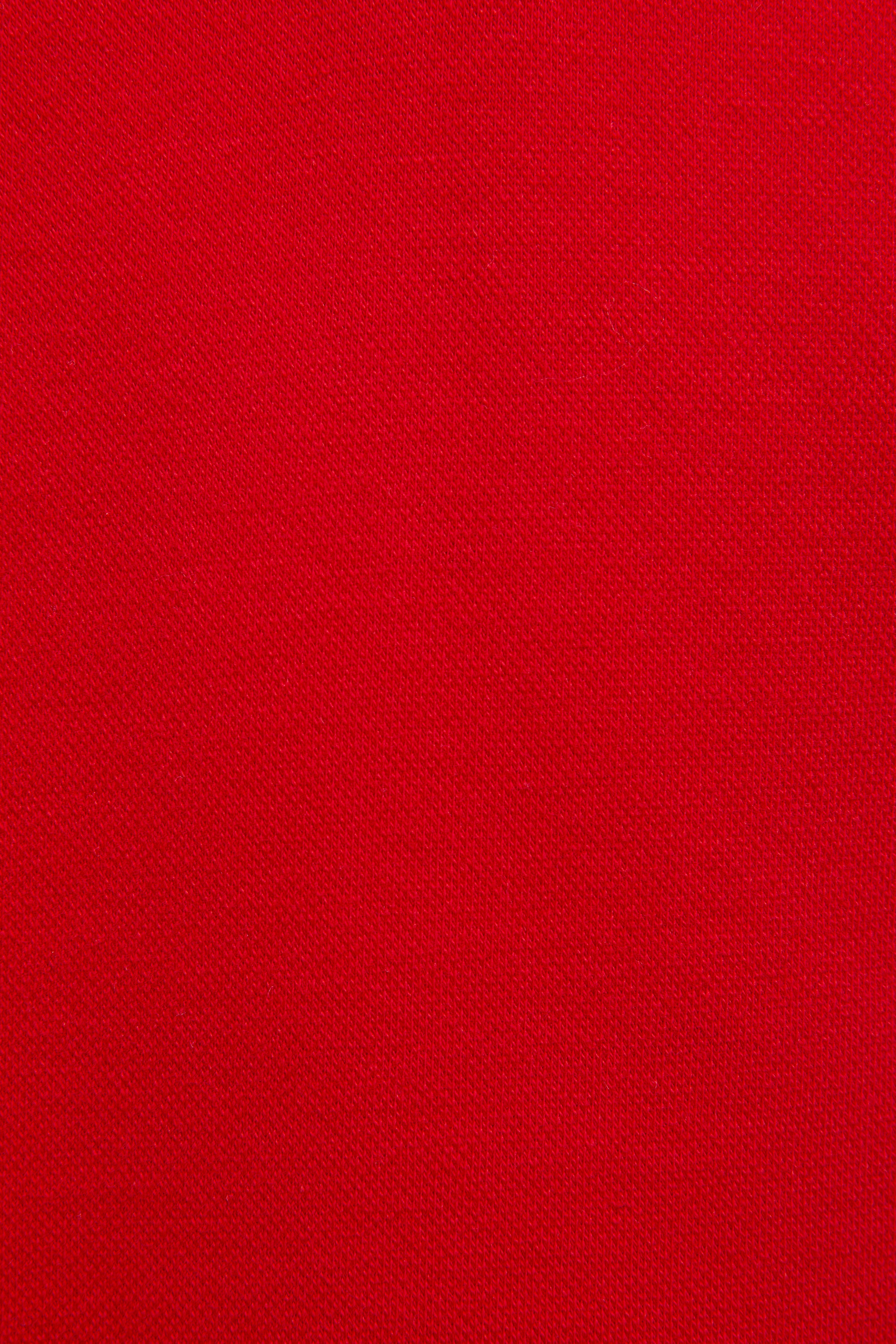 Kız Çocuk Polo Yaka Kırmızı Basic Tişört