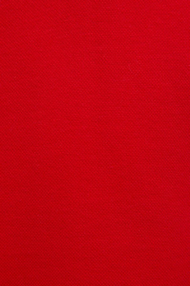 Kız Çocuk Polo Yaka Kırmızı Basic Tişört
