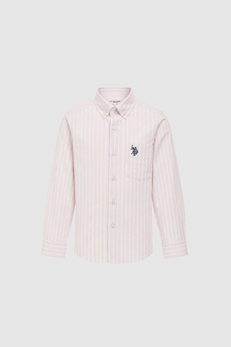 Erkek Çocuk Açık Pembe Uzun Kollu Gömlek - 50324772014